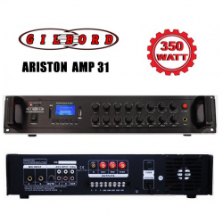 GILBORD ARISTON AMP31 οικονομικός επαγγελματικός ενισχυτής εγκαταστάσεων μικροφώνου 350W PROGRAM 100V 16OHM